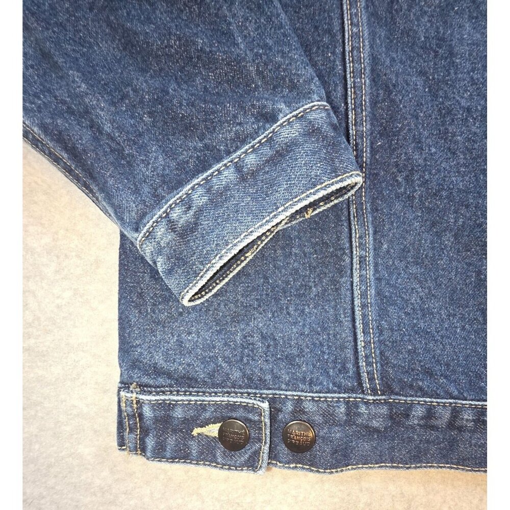 Marithe Francois Girbaud Baggy Men's Denim Trucker Jacket Y2K Vintage Size XL - Picture 9 of 11